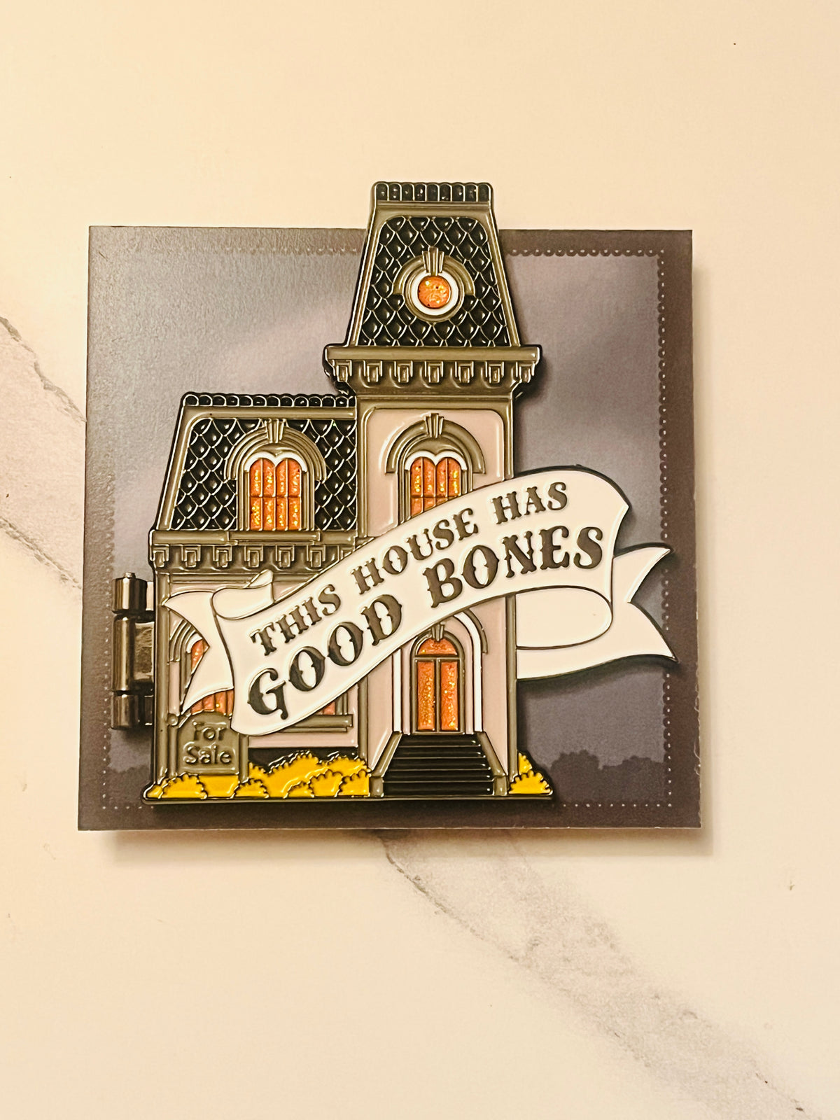 Good Bones enamel pin