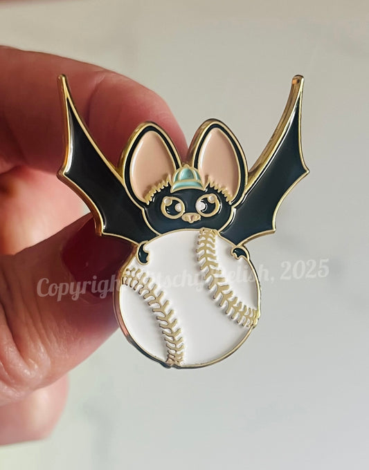 Baseball Bat enamel pin