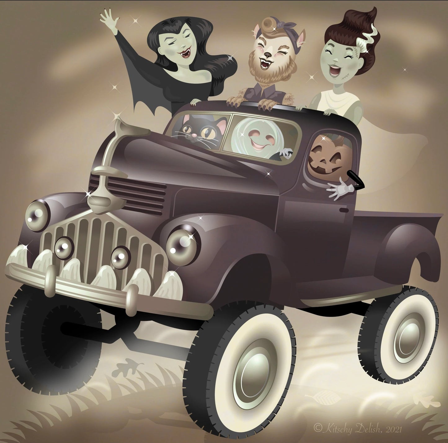 Monster Truck 5x7 print