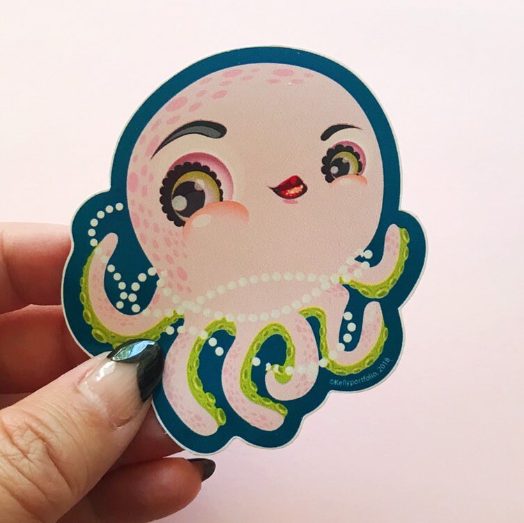 Cephalopod vinyl sticker