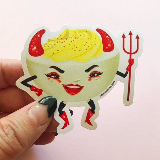 Deviled Egg vinyl sticker