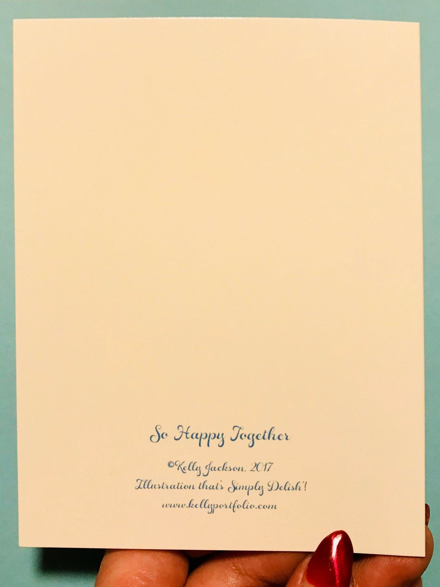 So Happy Together blank greeting card