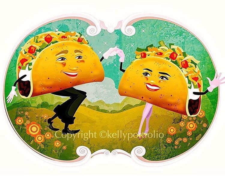 Tacos blank greeting card