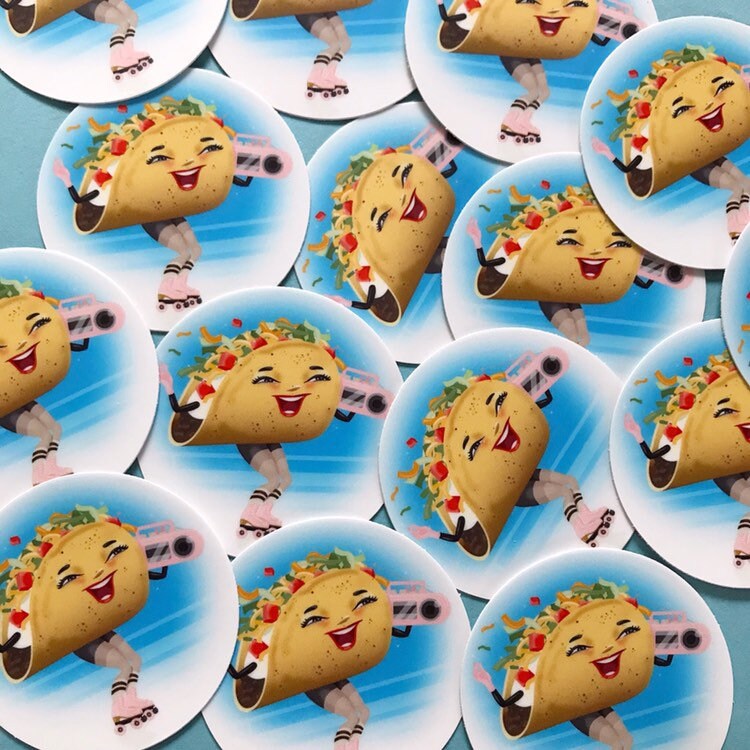 Taco Skate 2” vinyl sticker