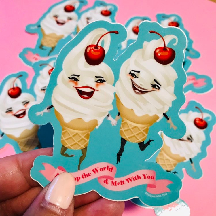 Melt With You vinyl sticker
