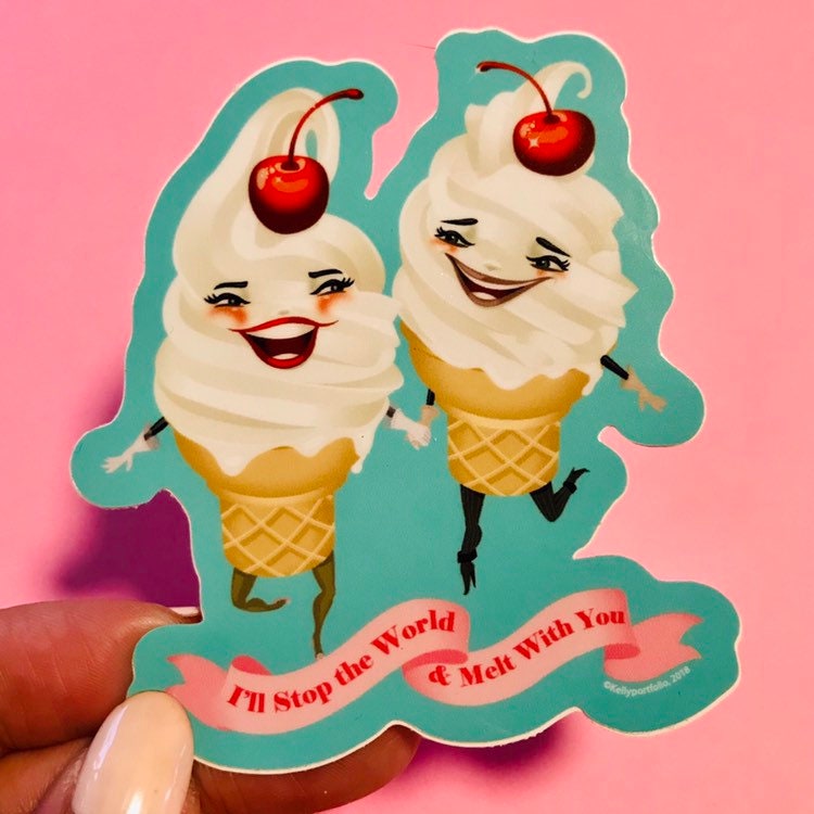 Melt With You vinyl sticker