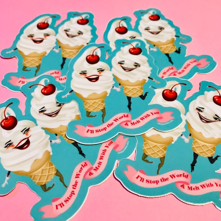 Melt With You vinyl sticker