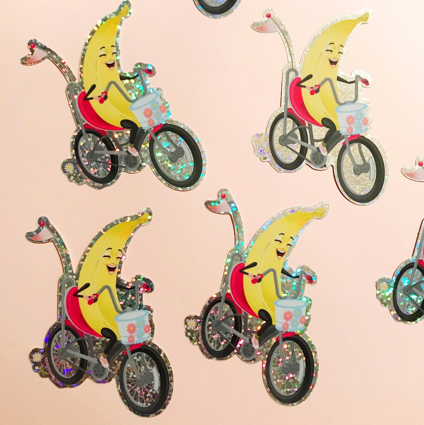 Banana Seat glitter vinyl sticker