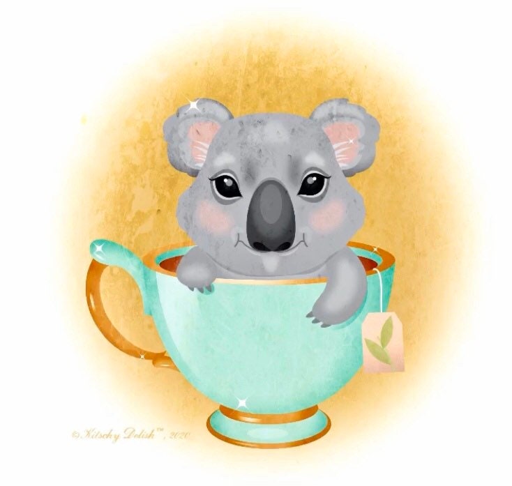 KoalaTea, soft enamel pin