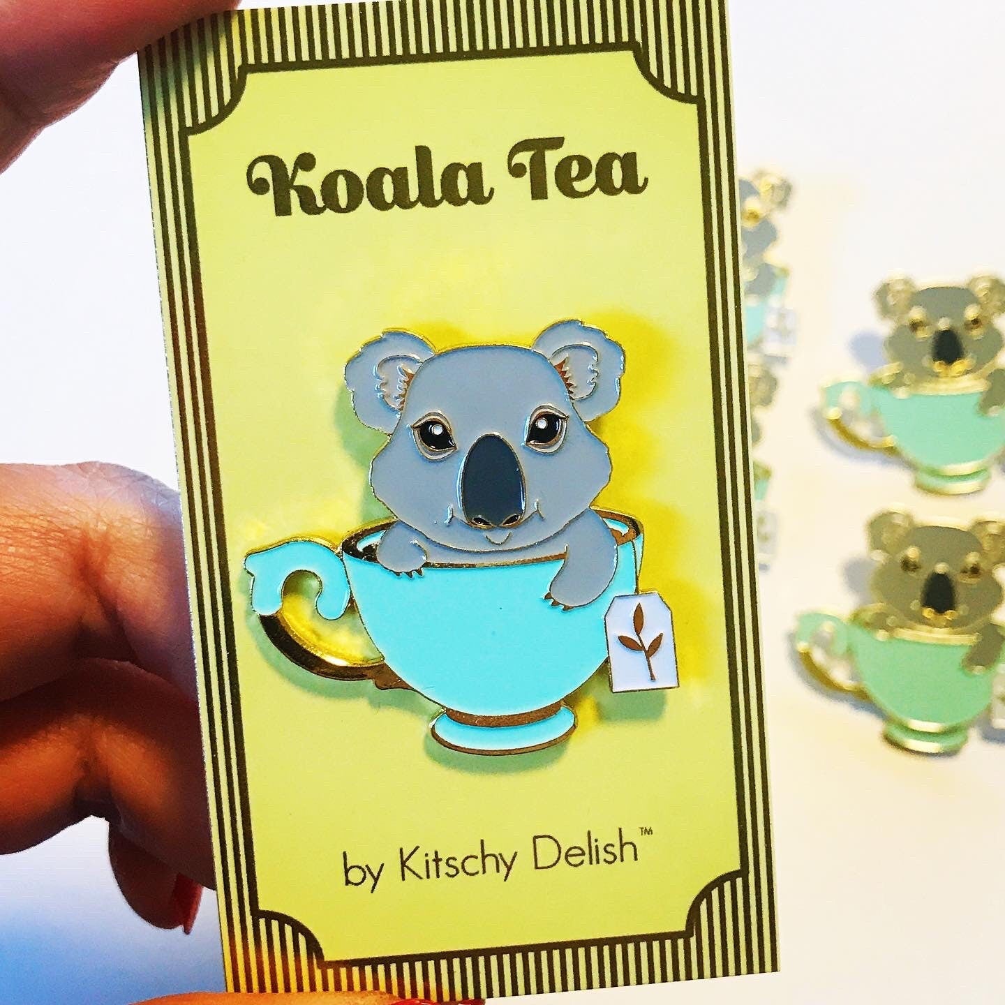 KoalaTea, soft enamel pin