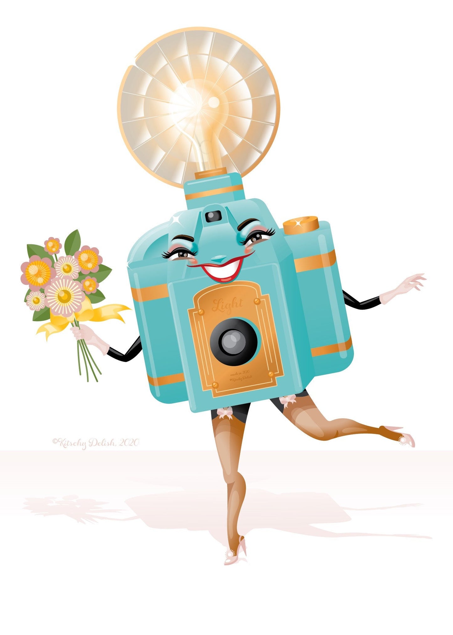 There for you in a flash, greeting card