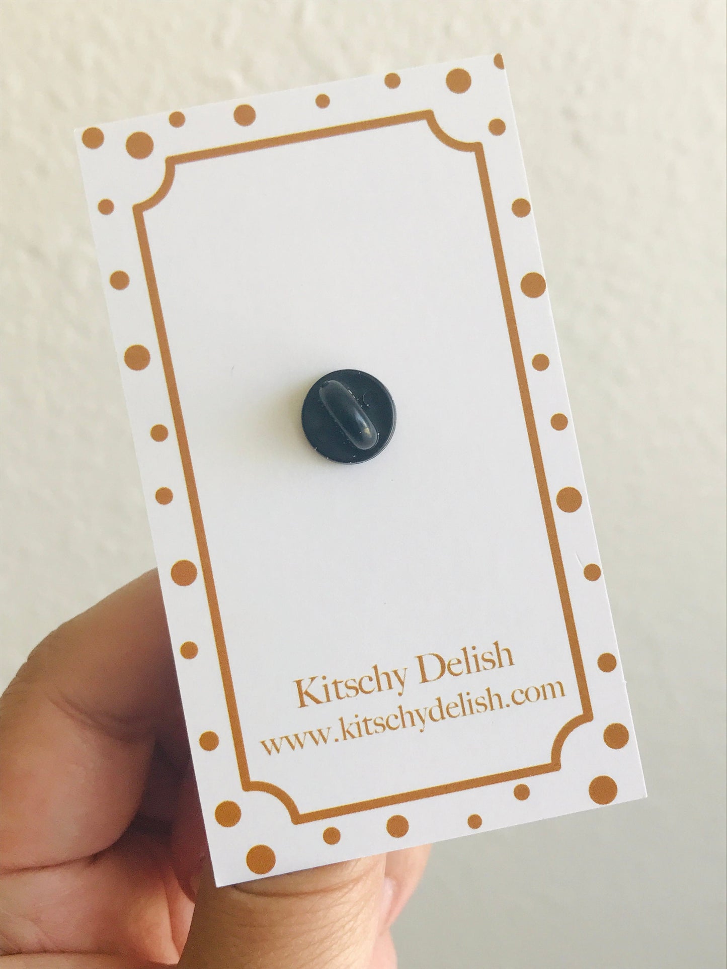 Let’s be Cat Tea soft enamel pin with glittery highlights