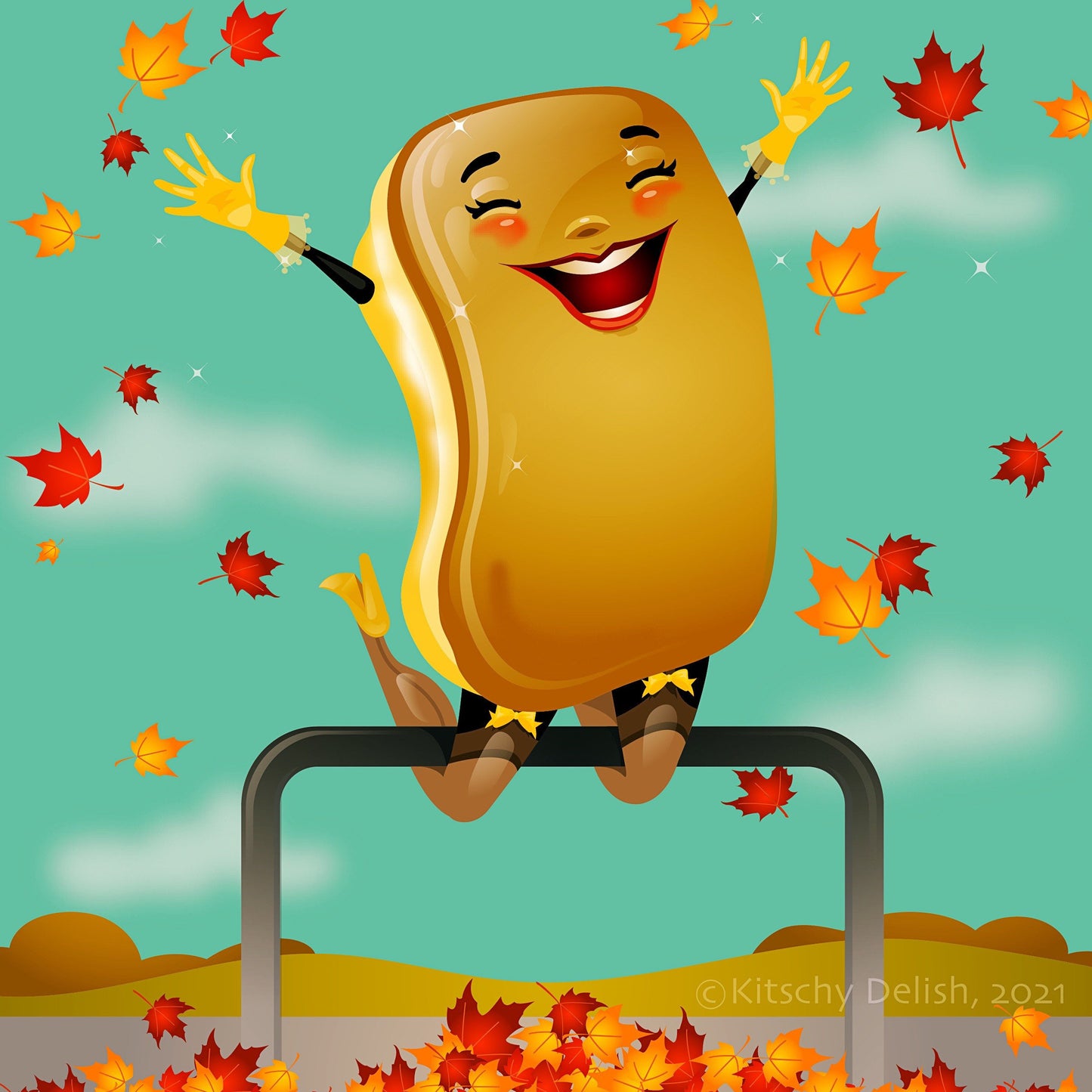 Maple Bar! , Regular Print in 5x7 or 8x10, Kitschy Wall Hanging, Retro Vintage Style, Gallery Wall