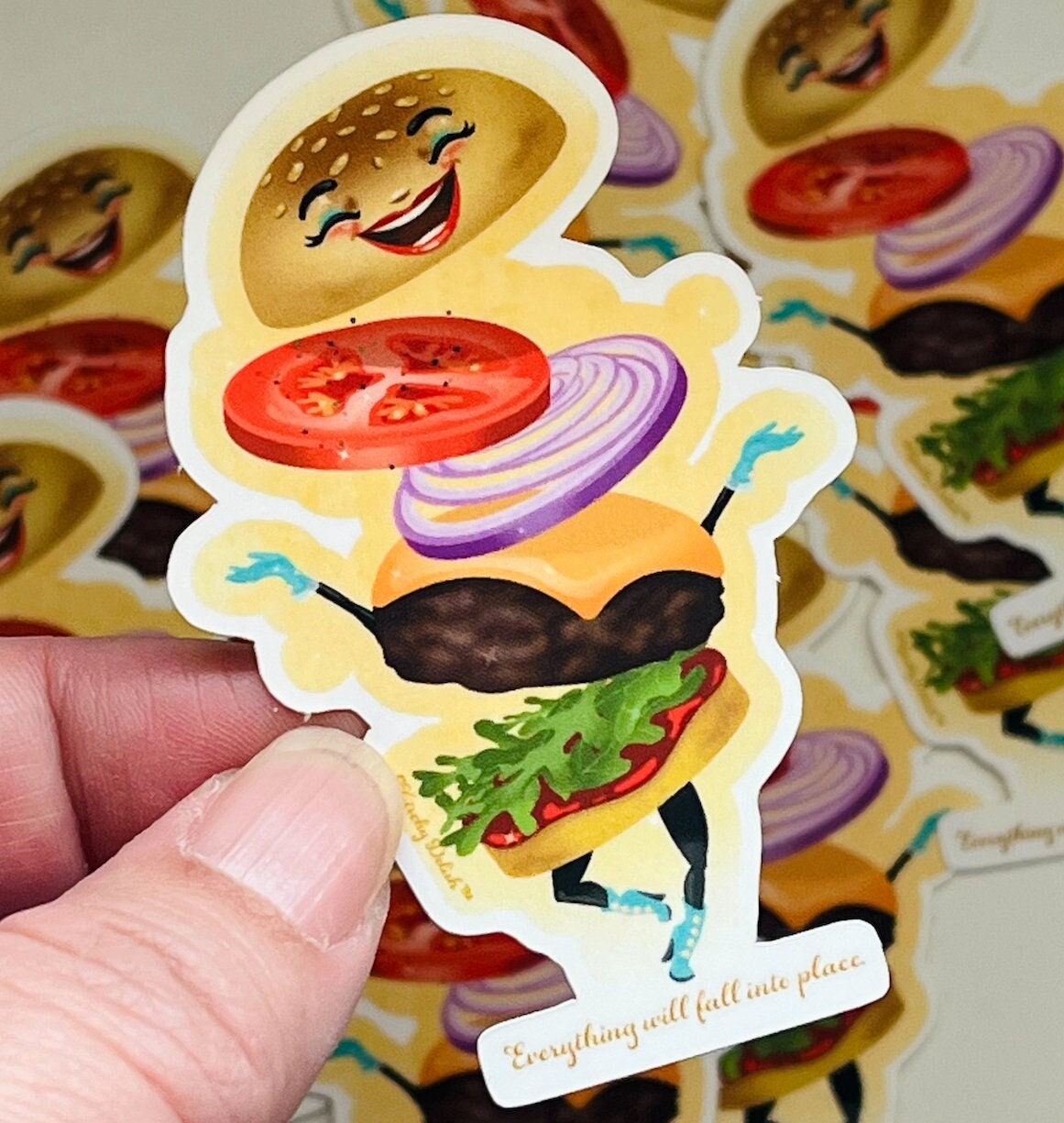 Everything Will Fall Into Place, vinyl sticker