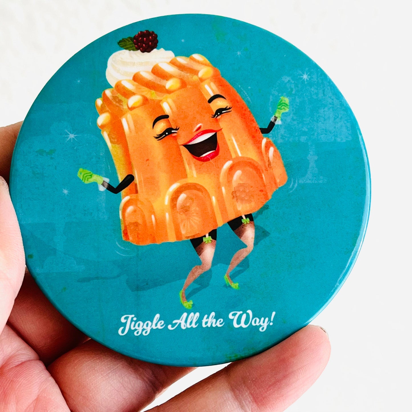 Christmas Gift Magnet - Jiggle All the Way! - 3"