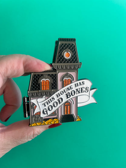 Good Bones enamel pin