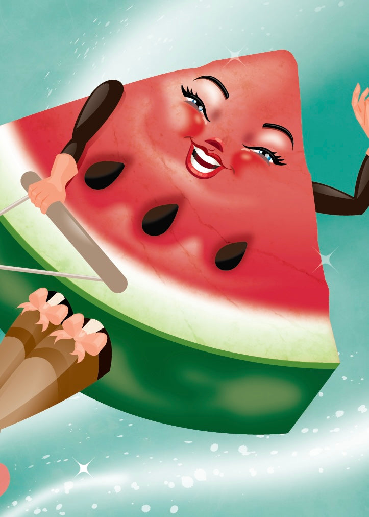 Water-skiing Watermelon