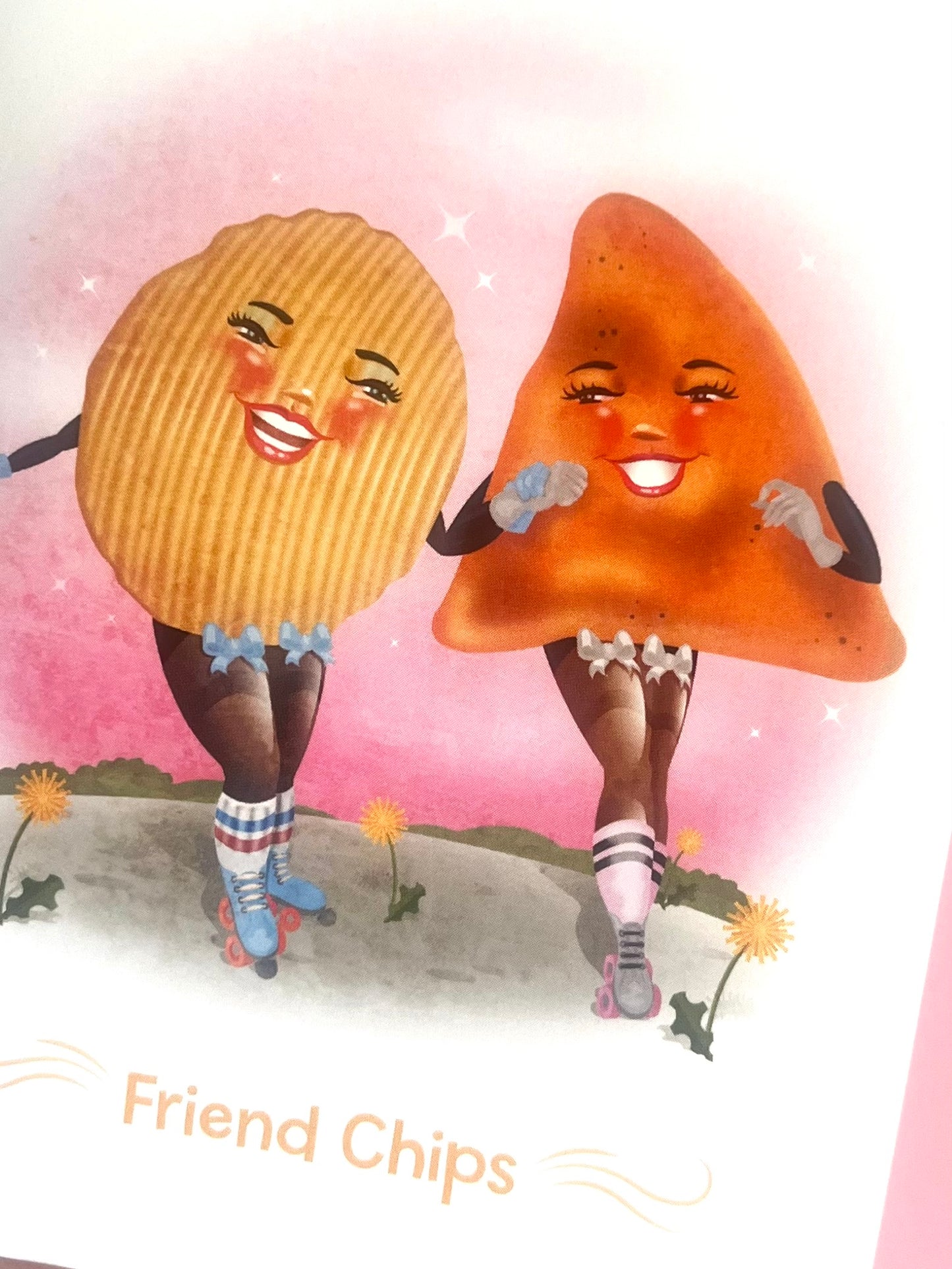 Funny Friendship Card – Friend Chips Greeting Card – Food Pun Card – Cute Best Friend Card – Irish Blessing Inspired Poem – Kitschy Delish