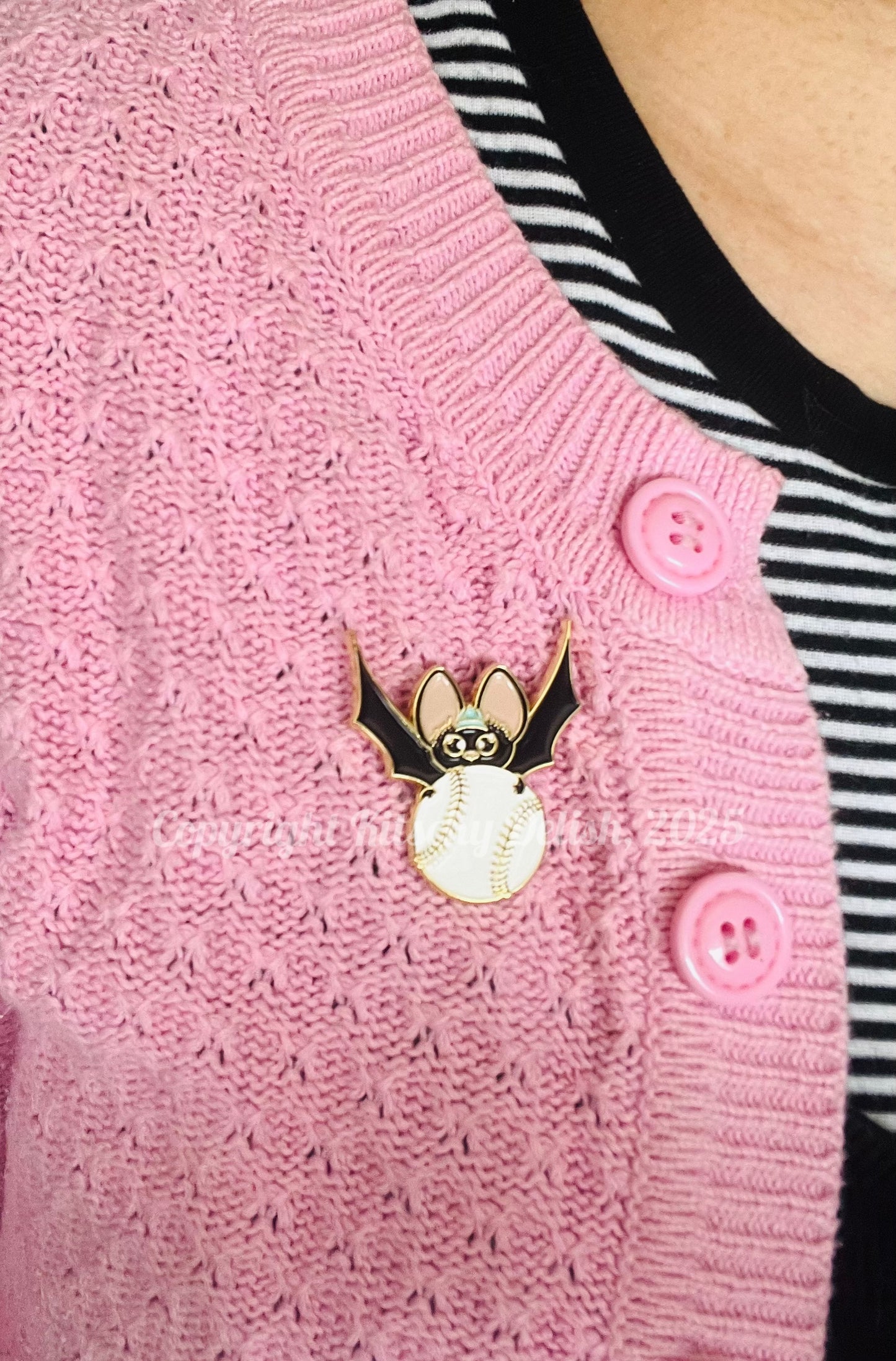 Baseball Bat enamel pin