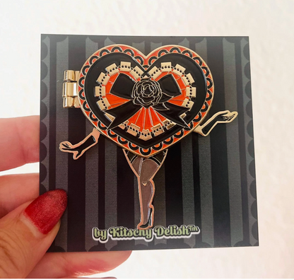 Eye Candy enamel hinge pin