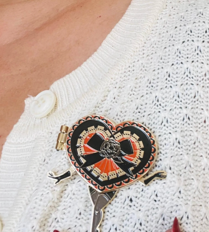 Eye Candy enamel hinge pin