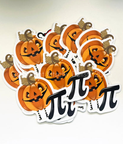 Pumpkin Pi Vinyl Sticker