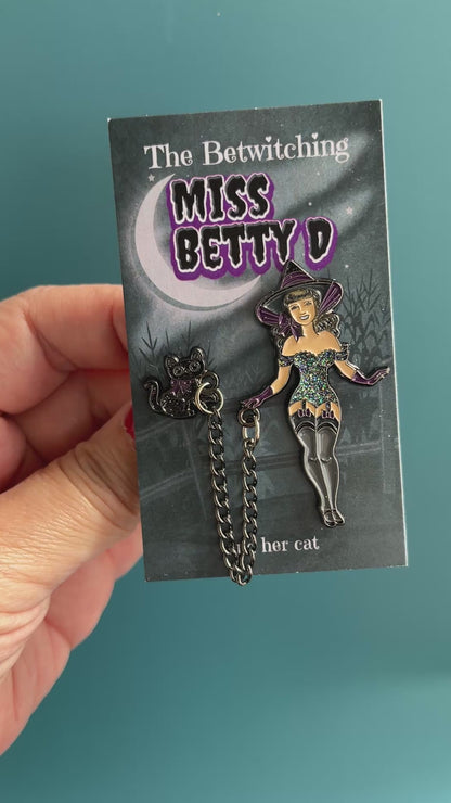 The Bewitching Miss Betty D and her kitty