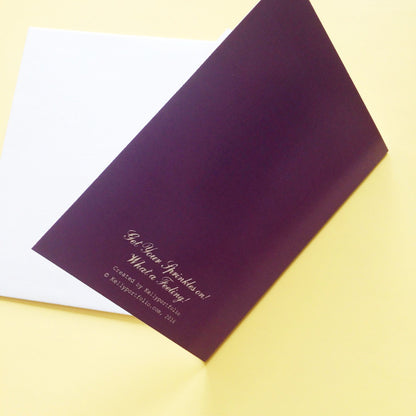 What a Feeling! Blank greeting card