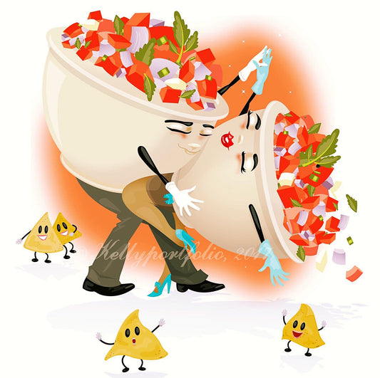 Salsa Dancing Giclee' print