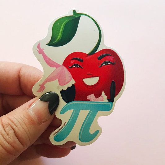Cherry Pi vinyl sticker!