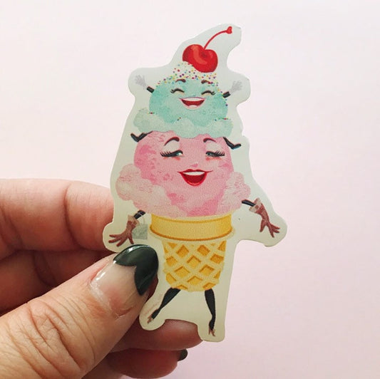 Scooped! vinyl sticker