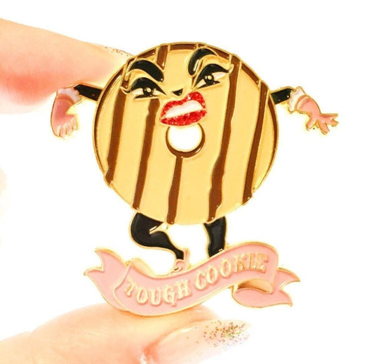 Tough Cookie soft enamel pin