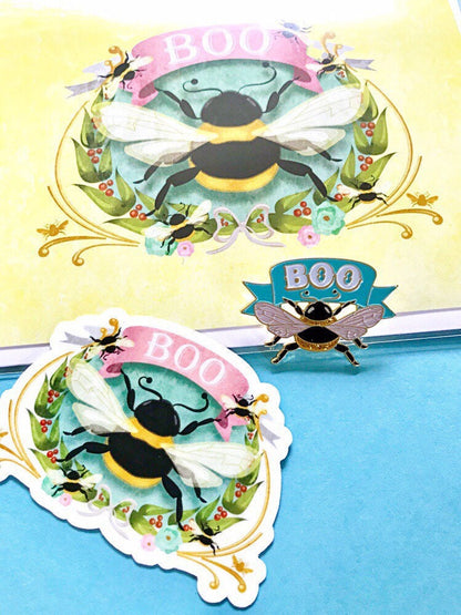 Boo Bee Vinyl sticker