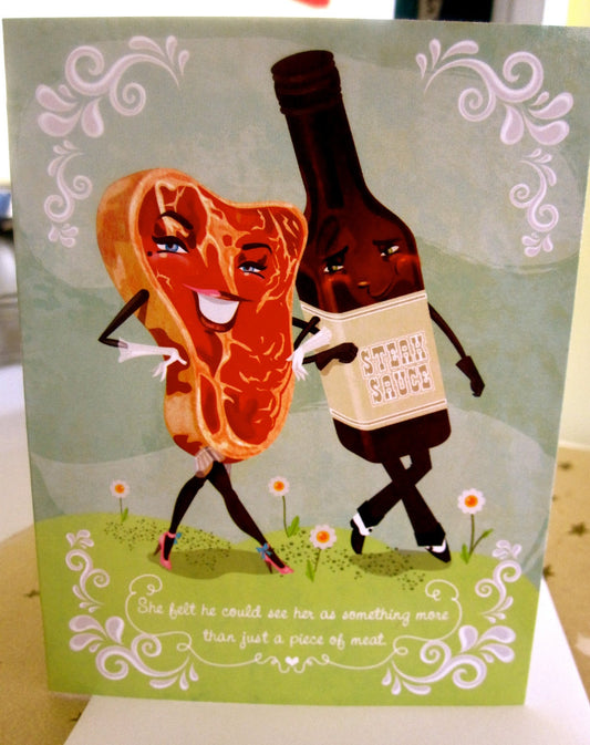 Steak and Steak Sauce card