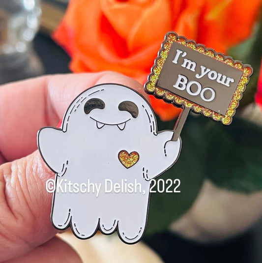 I’m your BOO soft enamel pin with glitter!