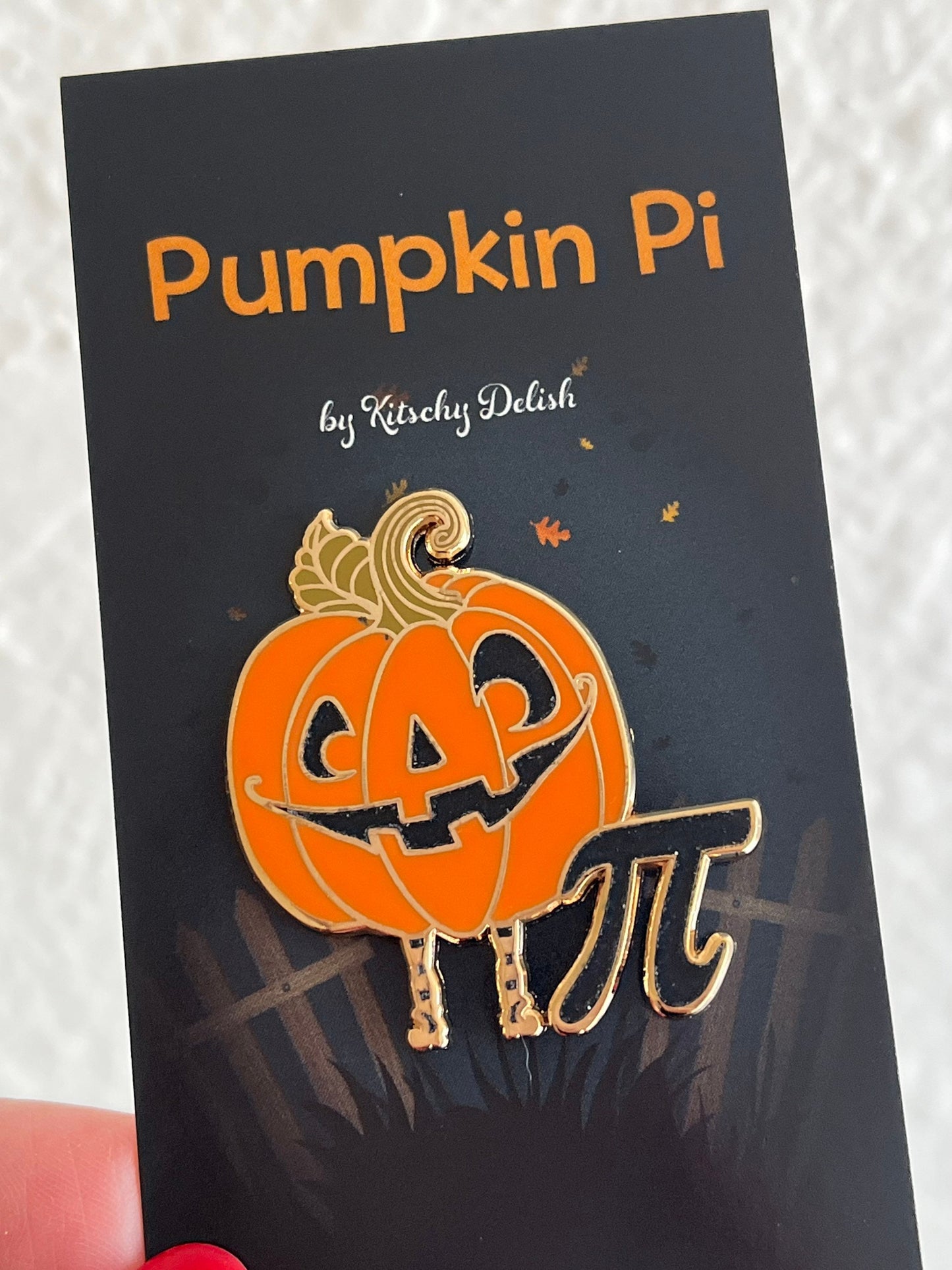 Pumpkin Pi hard enamel pin!
