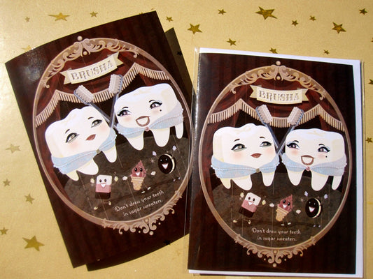Brusha Blank Greeting card