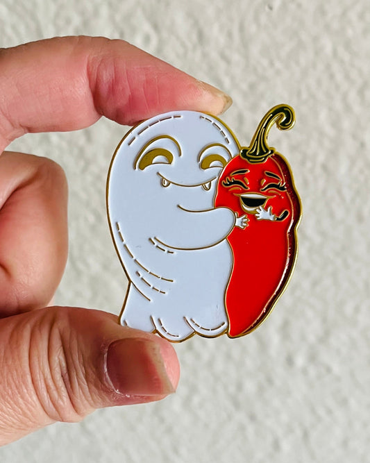 Ghost Pepper soft enamel pin!