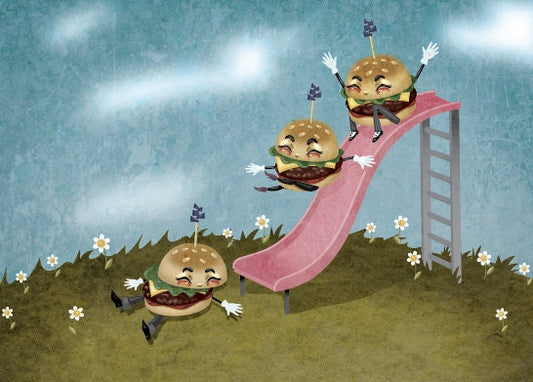 Sliders blank greeting card