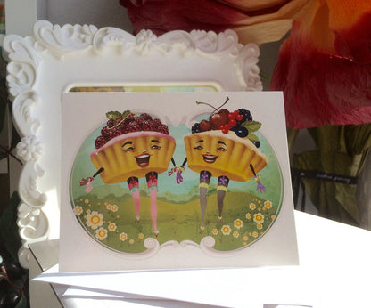 Tarts, Blank Greeting Card